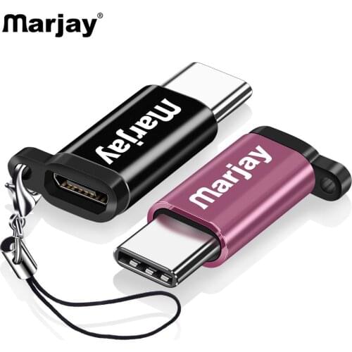Marjay USB Type C Male to Micro USB Female Adapter USB Type-C Support OTG For Xiaomi 4C /LeTV /Huawei /HTC Oneplus LG Tablet