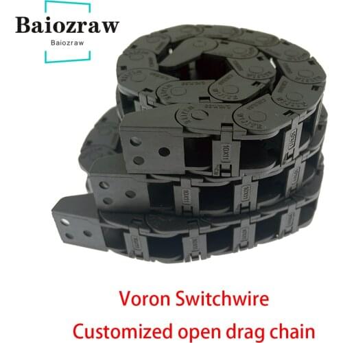 VORON Switchwire 1 Set Cable Chains Set Customized open drag chain Black Openning Type Wire Chains Switchwire 3D Printer Parts