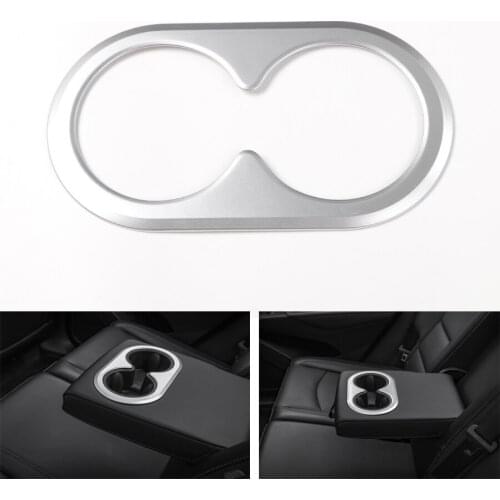 YAQUICKA Fit For Chevrolet Equinox 2017+ Car Rear Row Water Cup Holder Decoration Frame Trim Sticker Accessories 3 Colors