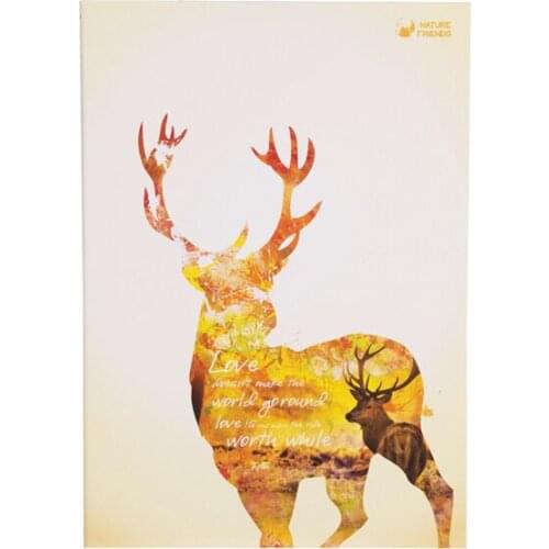DL Right JA540-05 glued to this soft face copy notebook students stationery supplies 40 pages of animal Perspective
