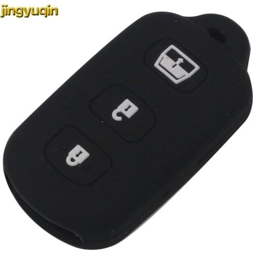 Jingyuqin 4 Buttons Luminous Selection Silicone Remote Smart Car Key Case Cover For Toyota Car-styling