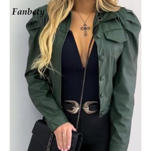 Autumn Winter Fashion Turn-Down Collar Coat Casual Button Long Sleeve Short Cardigan Jacket 2020 Elegant Solid Women Top Outwear