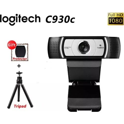 Logitech-cámara web de belleza HD C930e/C930c, webcam de teleconferencia para enseñanza, negocios, Oficina en vivo