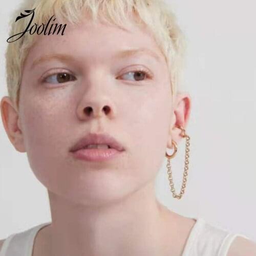 Trendy Earring PVD Gold Finish Ear Bones Clip Earring Stainless Steel Tarnish Free Gold Jewelry Wholesale