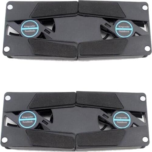 Laptop Cooler Pad Foldable Dual Fan Cooler USB Portable Convenient Notebook Cooler Notebook Computer Accessories,2 Pack