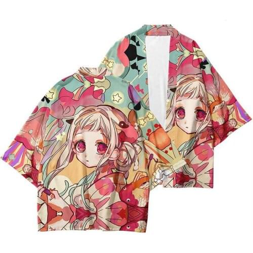 New Mens Anime Printing Shirt Japanese Kimono Cardigan Loose Plus Size Streetwear Men Haori Obi Beach Coat Jacket Sunscreen