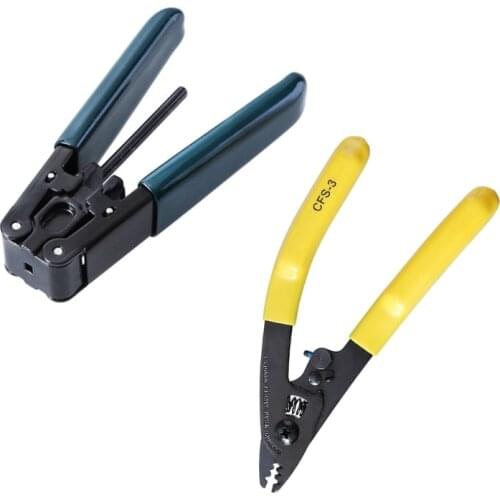 Optical Fiber Optic Stripper FTTH Cable Sheath Peeling Wire Striping Plier Steel Wire Miller Clamp Tool