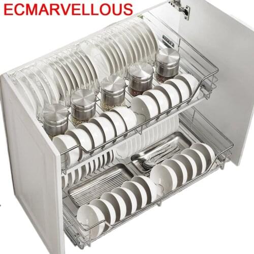 Armario Pantry Rangement Organizer And Despensa Gabinete Stainless Steel Cozinha Cuisine Rack Kitchen Cabinet Storage Basket