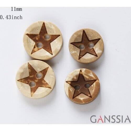 50pcs/lot Natural Coconut Buttons 2 Holes Wave Pattern Bulk Button for Craft,Apparel Accessories(ss-2118)