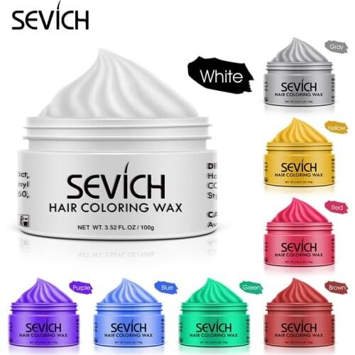 Sevich wax color hair dye hair colors cream unisex strong hold disposable dynamic cake hairstyles hair DIY Styling TSLM1