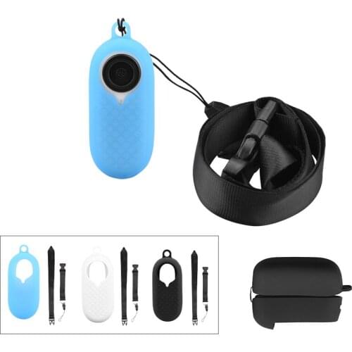 Silicone Protective Case for Insta360 Go 2 Thumb Camera Body Battery Charging Compart Cover Protector Anti-dirt Accessories