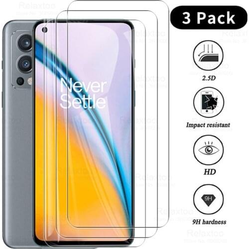 Glass on for oneplus nord2 5g 2021 tempered glass 3pcs screenprotector 6.43'' oneplusnord2 one plus nord 2 nord2 glas film cover