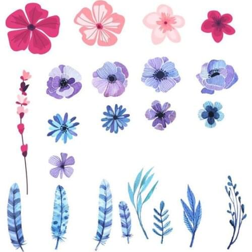 YaMinSanNiO Flowers Blossom Leaf Clear Stamps for Craft Dies Scrapbooking Card Making Album Embossing Crafts Paper New 2019