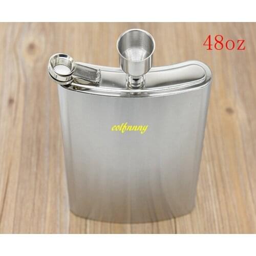 20pcs/lot Fast shipping 48 oz Stainless Steel Hip Flask Portable 48oz Pocket Liquor bottle