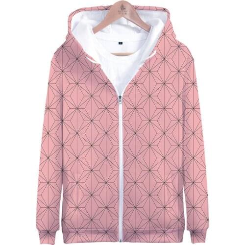 2020 Demon Slayer 3D Printed Zipper Hoodies Men/Women Fashion Long Sleeve Hooded Sweatshirt Fashion Streetwear Pullover Tops