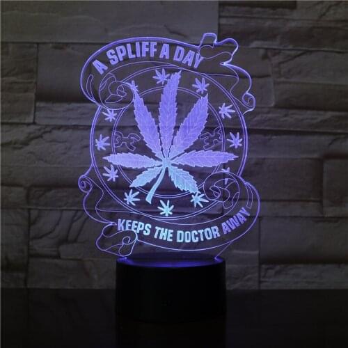 3D Lamp Western Proverb Unique Festival Gift for Children Ofr Bedside Decoration Led Night Light Lamp 7 Color with Remote
