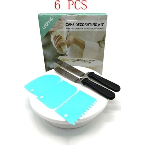 6 Pcs Cake Layer Cut Mousse Kitchen Chef Serrated Toast Knife Cake Slicer Device Mold Bakeware Baking Cake Tools