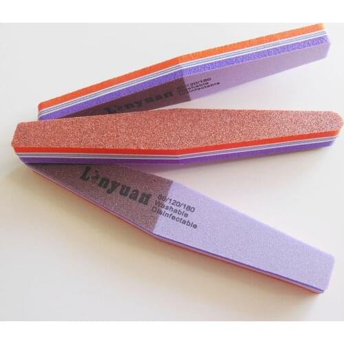 80/120/180 grits Sponge Nail File professional nail file Art Manicure Kits 50 Pcs/Lot nail sanding file