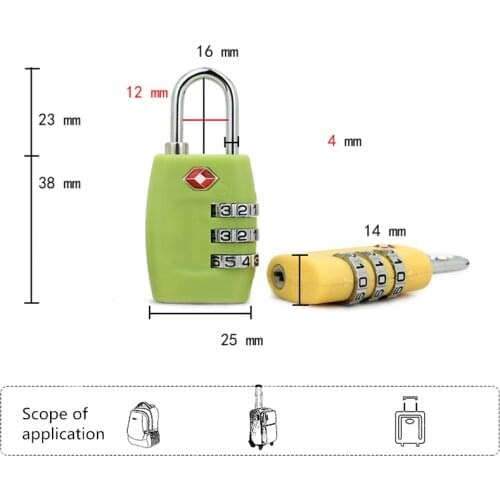 Master Lock PC Lock TSA Locks Smart Combination for Travel Luggage Suitcase Anti-theft Code Padlock Custom Password Lock