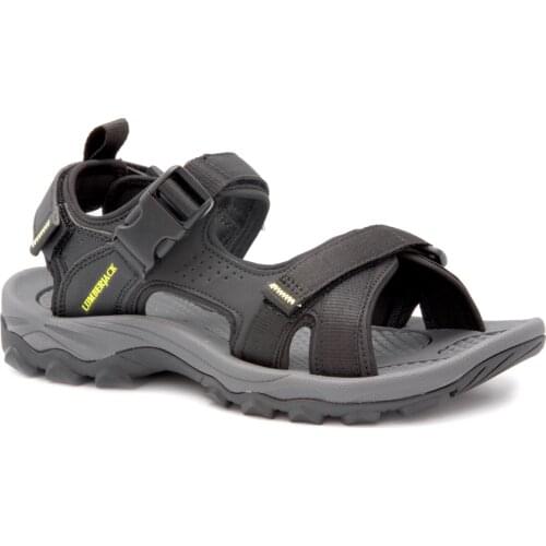 Lumberjack Lagun Black Male 2021 Summer Sports Slippers Sandals Strappy Fabric Anatomical Convenient Daily use Outdoor Breathable Comfort