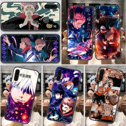 Jujutsu Kaisen Anime Phone Case For Samsung Galaxy A 10 12 20E 21S 30 32 40 50 51 52 70 71 72 5 6 7 2016 2018 black painting