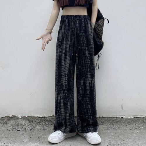 Zoki Black Hip Hop Women Pants Autumn 2021 Elastic High Waist Female Sweatpants Streetwear Pocket Straight Ladies Fall Trousers