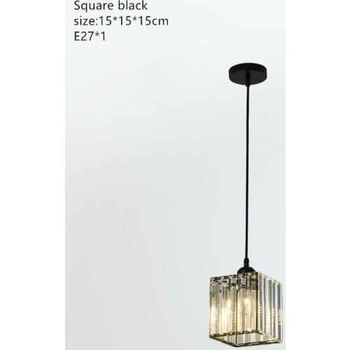 Crystal pendant lamp crystal dining room lamp crystal bar lamp crystal resturant lamp crystal canteen lamp
