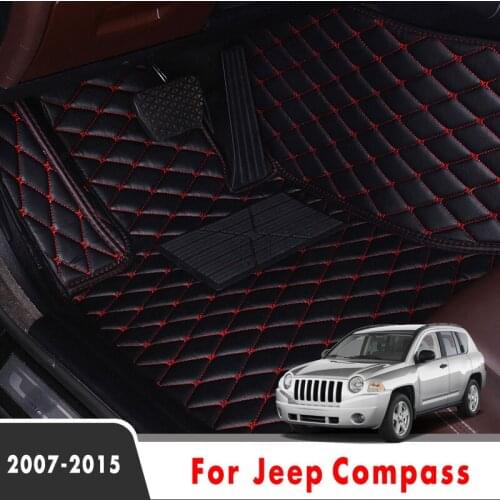 Carpets Car Floor Mats For Jeep Compass 2015 2014 2013 2012 2011 2010 2009 2008 2007 Auto Interior Styling Waterproof Covers