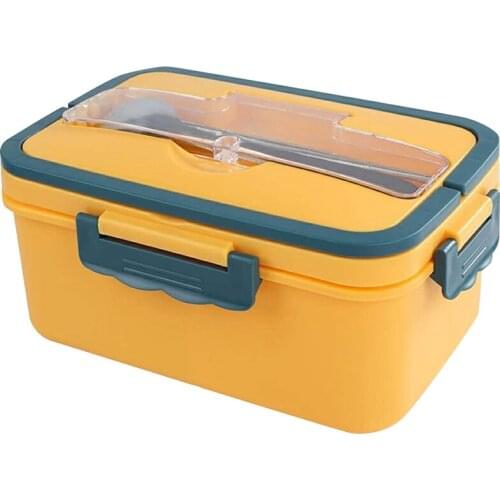 Lunch Boxes for Adults Kids 1000ML Compartment Lunch Box with Cutlery Bento Box for School Work Picnic Trip Lunch Box