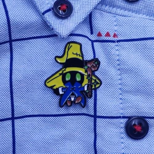 Cute Final Fantasy Black Mage Magic Vivi Ornitier Enamel Lapel Pin Brooch Badge Backpacks Button Clothes Xmas Gift CE008
