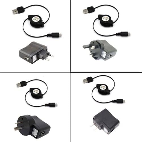 Wall charger Retractable cable adapter For Android Samsung LG htc xiaomi huawei lenovo Charger Cable Micro USB Data Sync