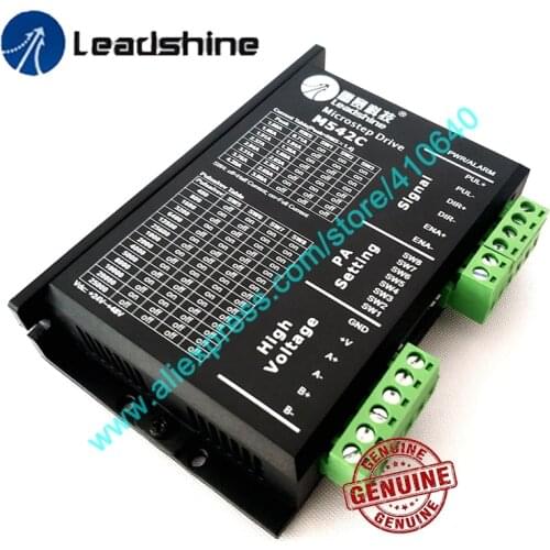 Genuine Leadshine 2 Phase Analog Stepper Driver M542C Max 50 VDC 4.2A for Stepper Motor NEMA 23 High Performance and Low Cost