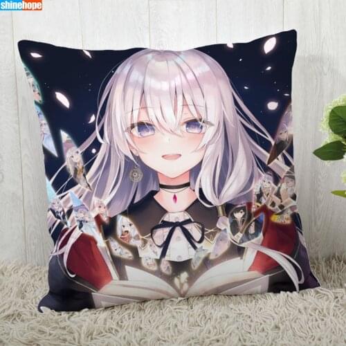 Elaina Majo No Tabitabi Pillow Cover Customize Pillowcase Modern Home Decorative Pillow Case For Living Room 45X45cm,40X40cm