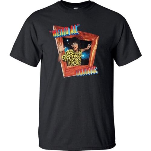 Weird Al Yankovic TShirt Men T Shirt Song Spoof Expert Funny TShirts Summer Cotton Short Sleeve Black White Loose T-Shirt Tees