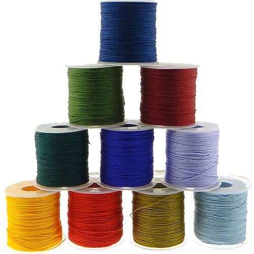 100 yards/Spool 1MM Nylon Cord String Strap Wholesale Necklace Rope Bead Fit European Bracelet DIY for Jewelry Making Cord