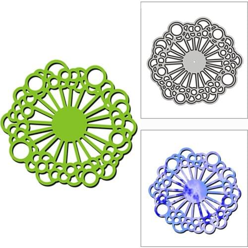 New 2021 Lovely Lace Flower Doily Metal Cutting Dies for DIY Scrapbooking and Card Making Decorative Embossing Craft No Stamps