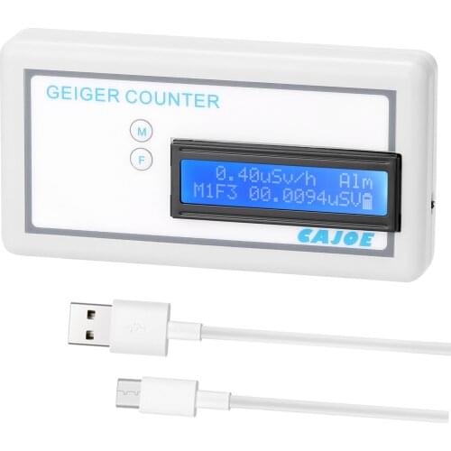 Portable Handle GMV2 Geiger Counter Assembled Nuclear Radiation Detector γ β X Ray with Miller GM Tube Field Radiation Tester