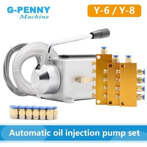 CNC Manual oil pump Hand pressure pump Y-8 (0.5L) Y-6 (0.35L) hand pump / manual lubrication pump for CNC Engraving machine