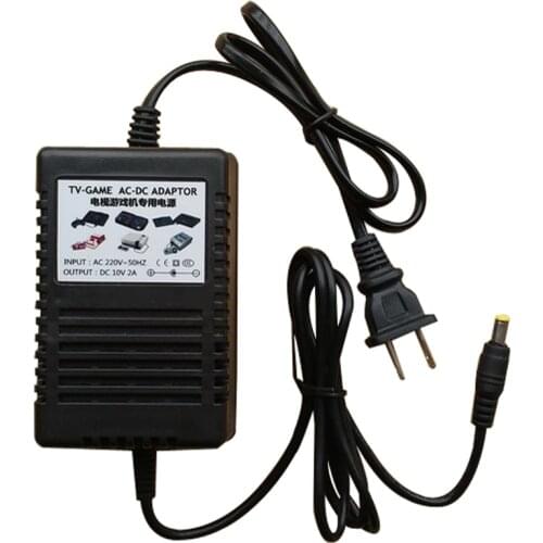 High quality for MD1/FC/SFC/PCE/GG/NES/MDCD power supply 220V replacement Output 10V 2A AC adapter