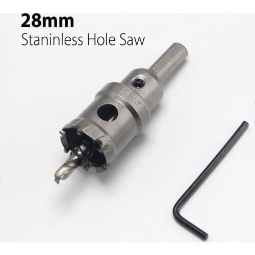High Quality 28mm 1.1 Hard Alloy Metal Hole Saw Core Drill Bit Drill Bit for Metal Working Universal Type
