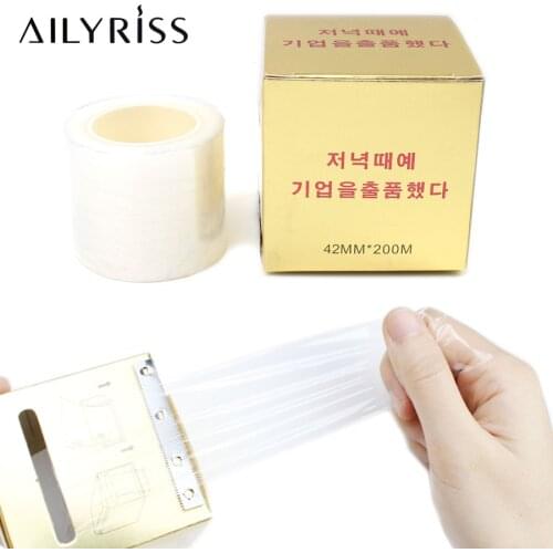 1 Roll Tattoo Eyebrow Clear Wrap Film Eyebrow Tattoo Accessories Plastic Wrap Cover Preservative Film for Permanent Makeup Tool