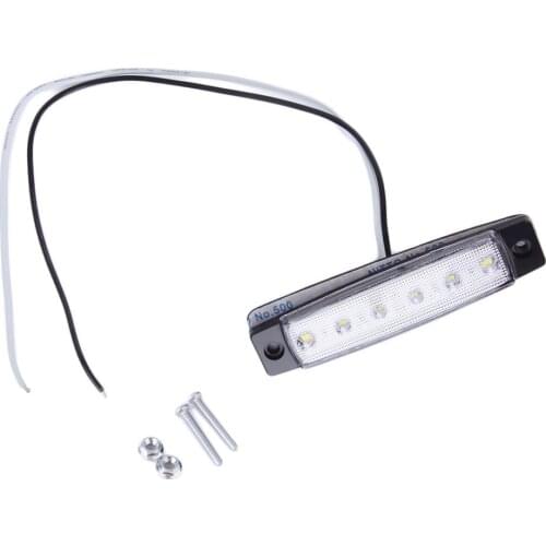 1PC 6LED Bus Truck Trailer Lorry Side Marker Indicator Light Clearance Side Marker Light Submersible Width lamp Clearance Lamp