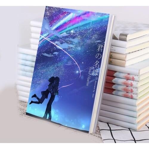 1pcs Anime Tachibana Taki Cartoon your name. Notebook Student Notepad Daily Diary Stationery Collection Boy Girl Christmas Gift