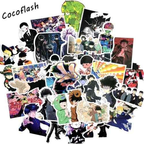 10/50Pcs/lot Japan Anime Mob Psycho 100 Cartoon For Snowboard Laptop Luggage Car Decal Home Decor Graffiti Stickers