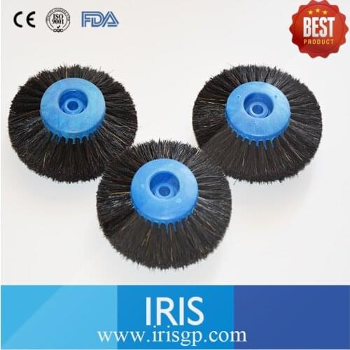 10 Pieces/lot Hub Wheel Brush Dental Polishing Cleaning Brush Buffing Rotary Bristle Plastic