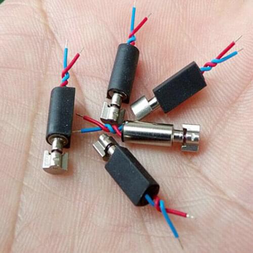 10pcs DC Vibration Motor Super Mini 3.2 MM Coreless Motor Small Vibrator DC3V-3.7V for Computer Smart Device High Quality