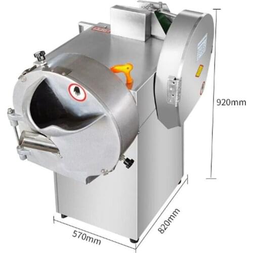 120-850KG/HElectrical IndustrialPotato Cutter Onion GarlicGreen Vegetables Cutting Machine