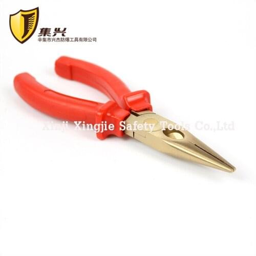 160mm 180mm Non sparking Beryllium bronze Aluminum bronze Long Nose Pliers, explosion proof safety hand tools,Craftsman Pliers