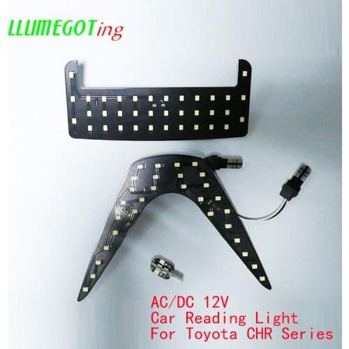 3pcs/set 6000K White High Bright 12V SMD2835 Car Auto Interior Map Dome LED Reading Light Lamp For Toyota CHR Series