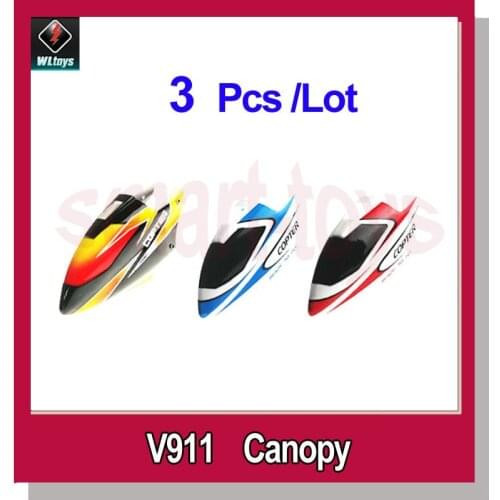 3pcs v911 Canopy for WLtoys V911 V911-1 V911-pro V911-V2 4CH RC Helicopter